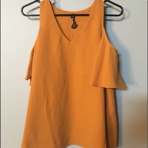 Yellow Off The Shoulder Blouse